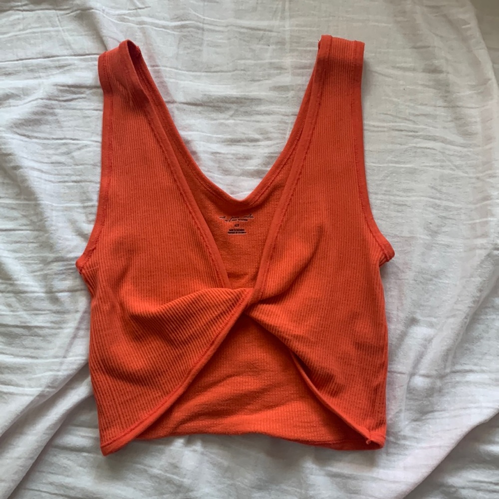 Reversible orange top